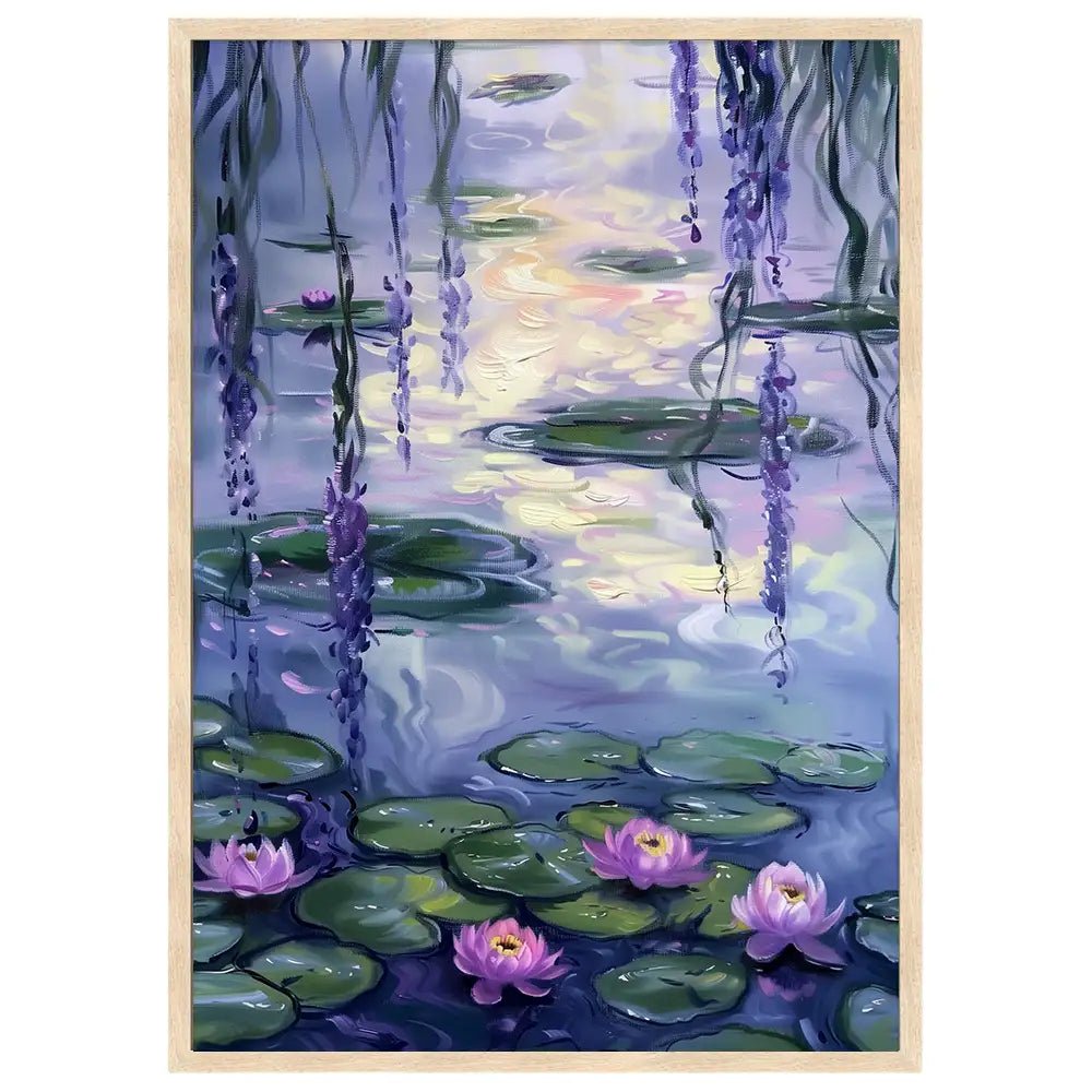 Cuadro decorativo con lirios inspirado en cuadros famosos - DekoArte