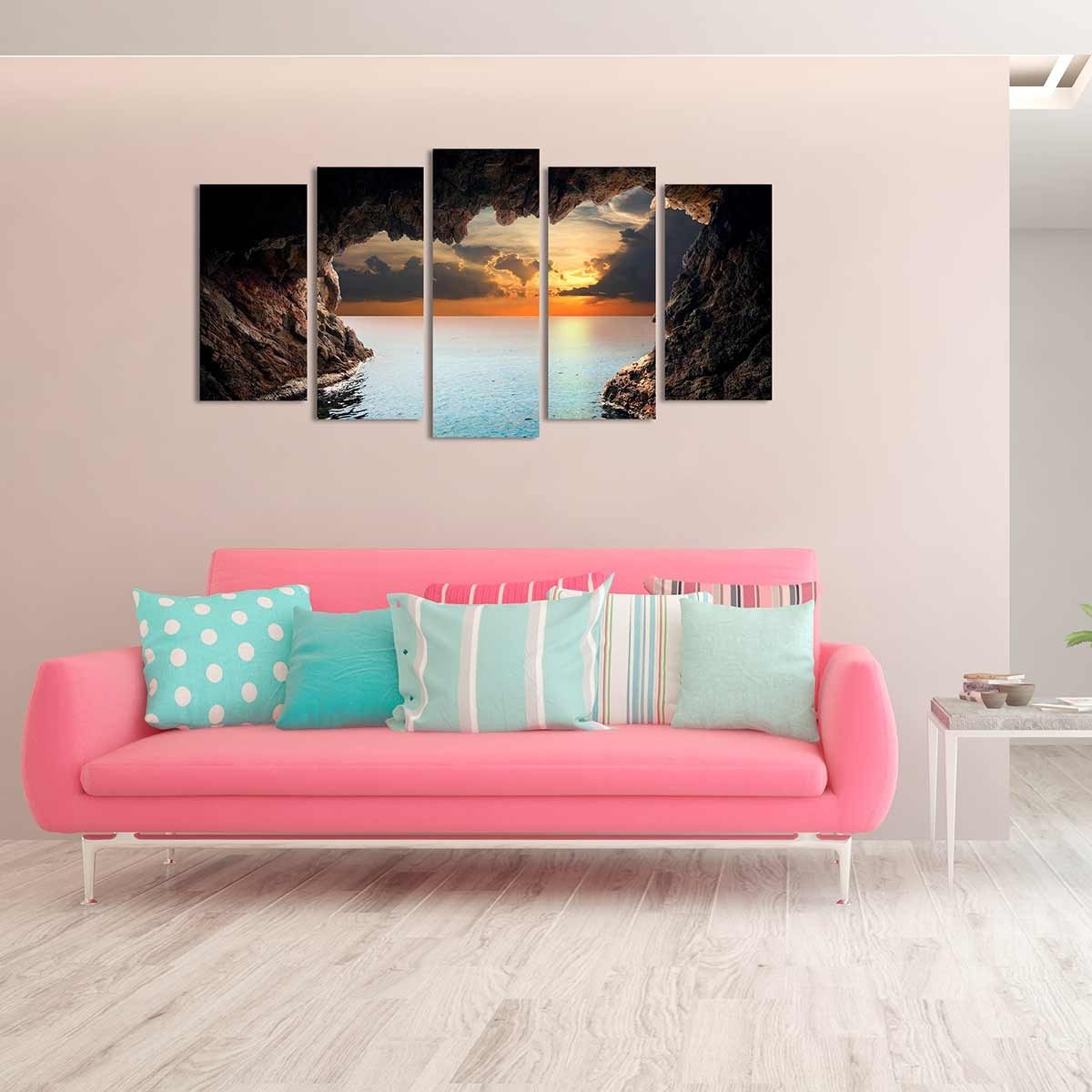 Cuadro en Lienzo de 5 Piezas Estilo Paisaje de una - DekoArte