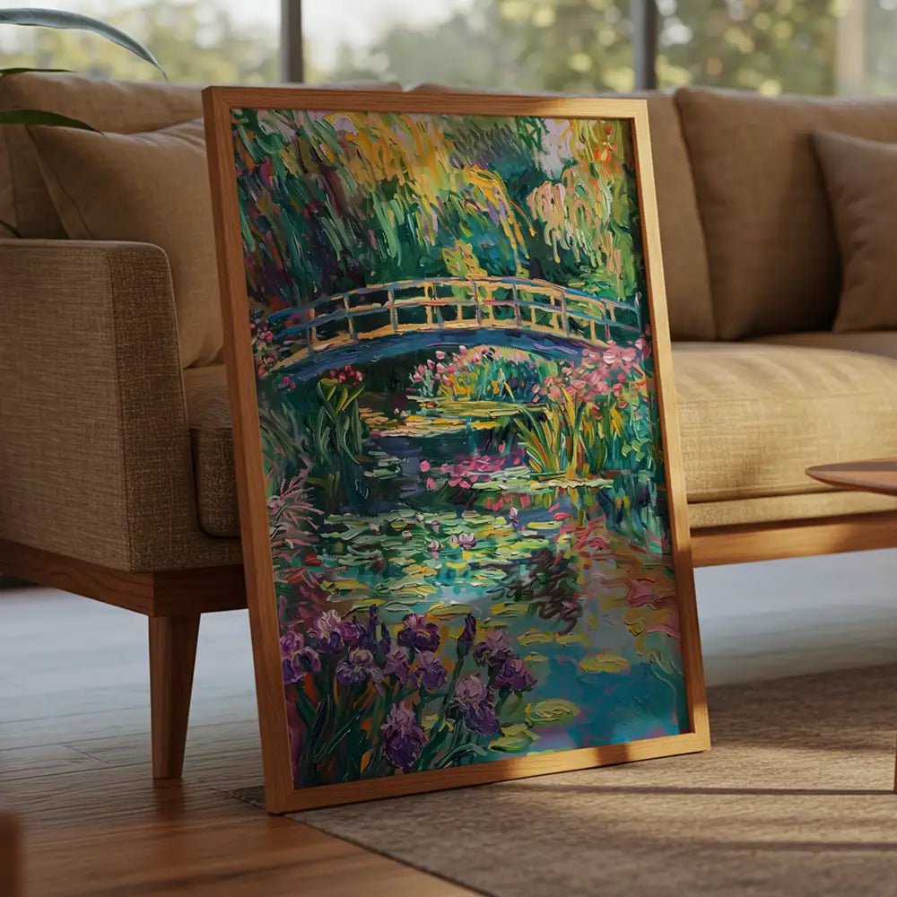 Cuadro famoso de jardín inspirado en cuadros clásicos - DekoArte