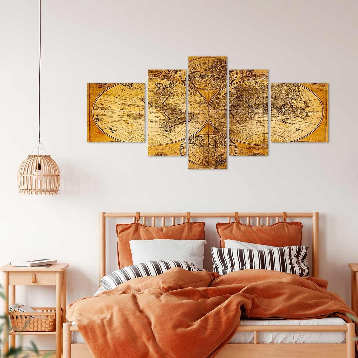 Cuadro Mapa del Mundo Vintage - Decoración para Salón - DekoArte