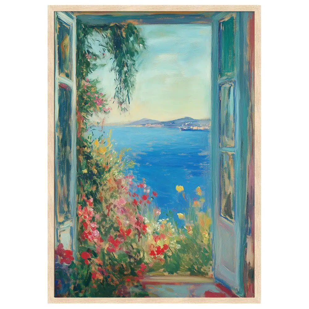 Cuadro mediterráneo floral inspirado en obras famosas - DekoArte
