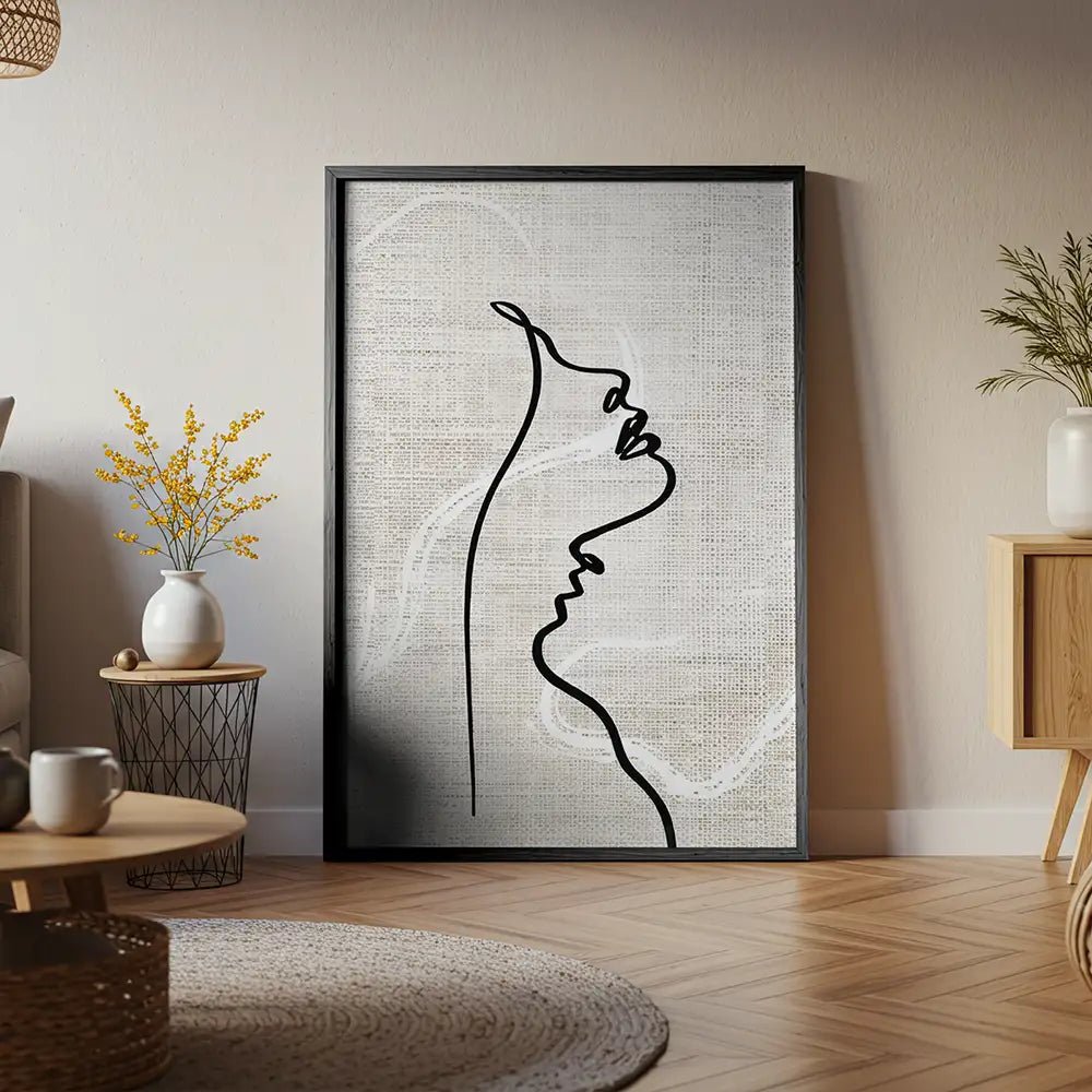 Cuadro minimalista mujer | Líneas y contornos - DekoArte