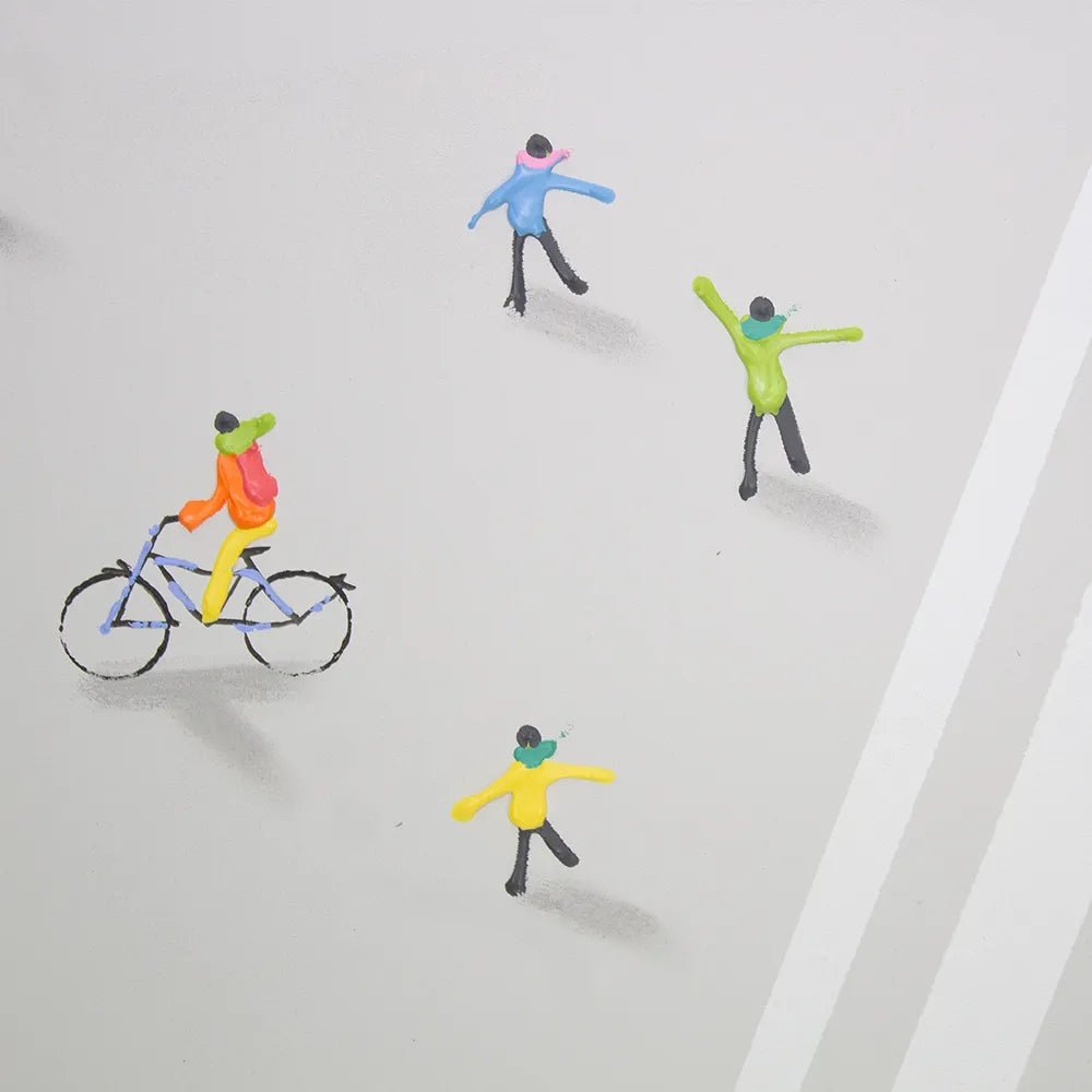 Cuadro persona en movimiento | Pintura abstracta y moderna - DekoArte