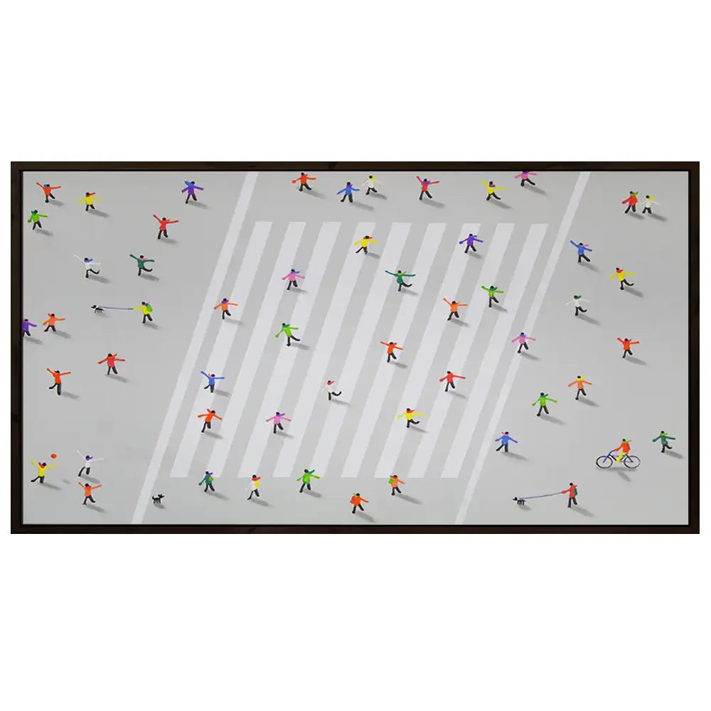 Cuadro persona en movimiento | Pintura abstracta y moderna - DekoArte