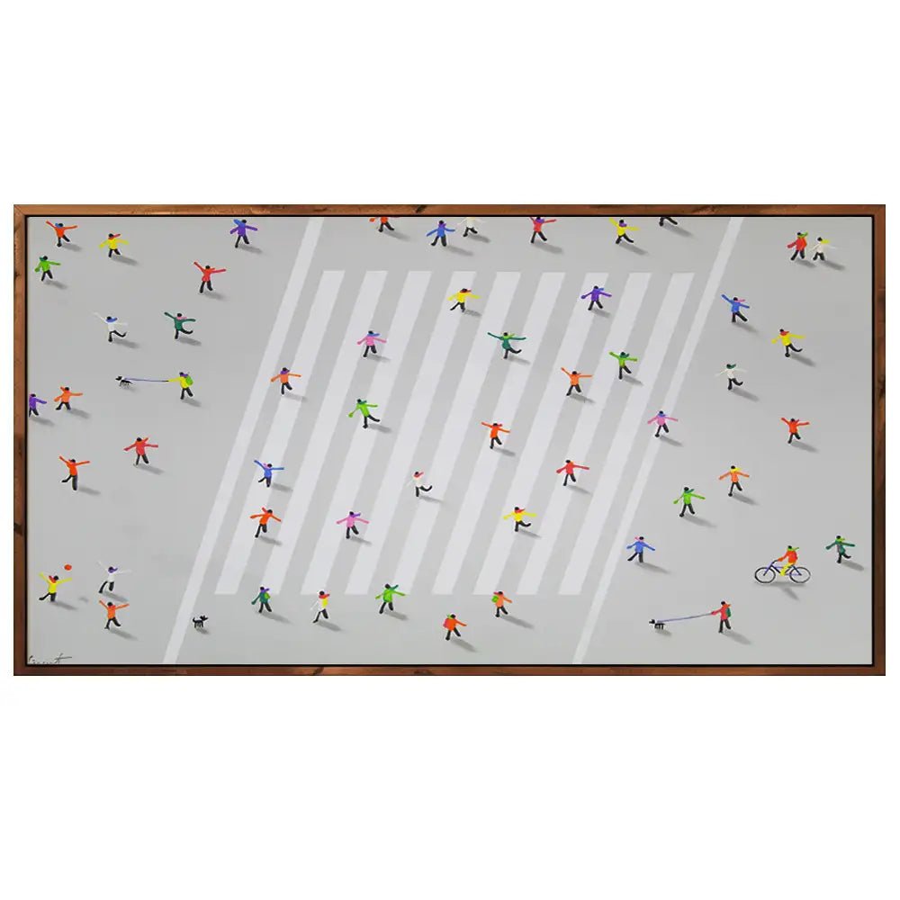 Cuadro persona en movimiento | Pintura abstracta y moderna - DekoArte