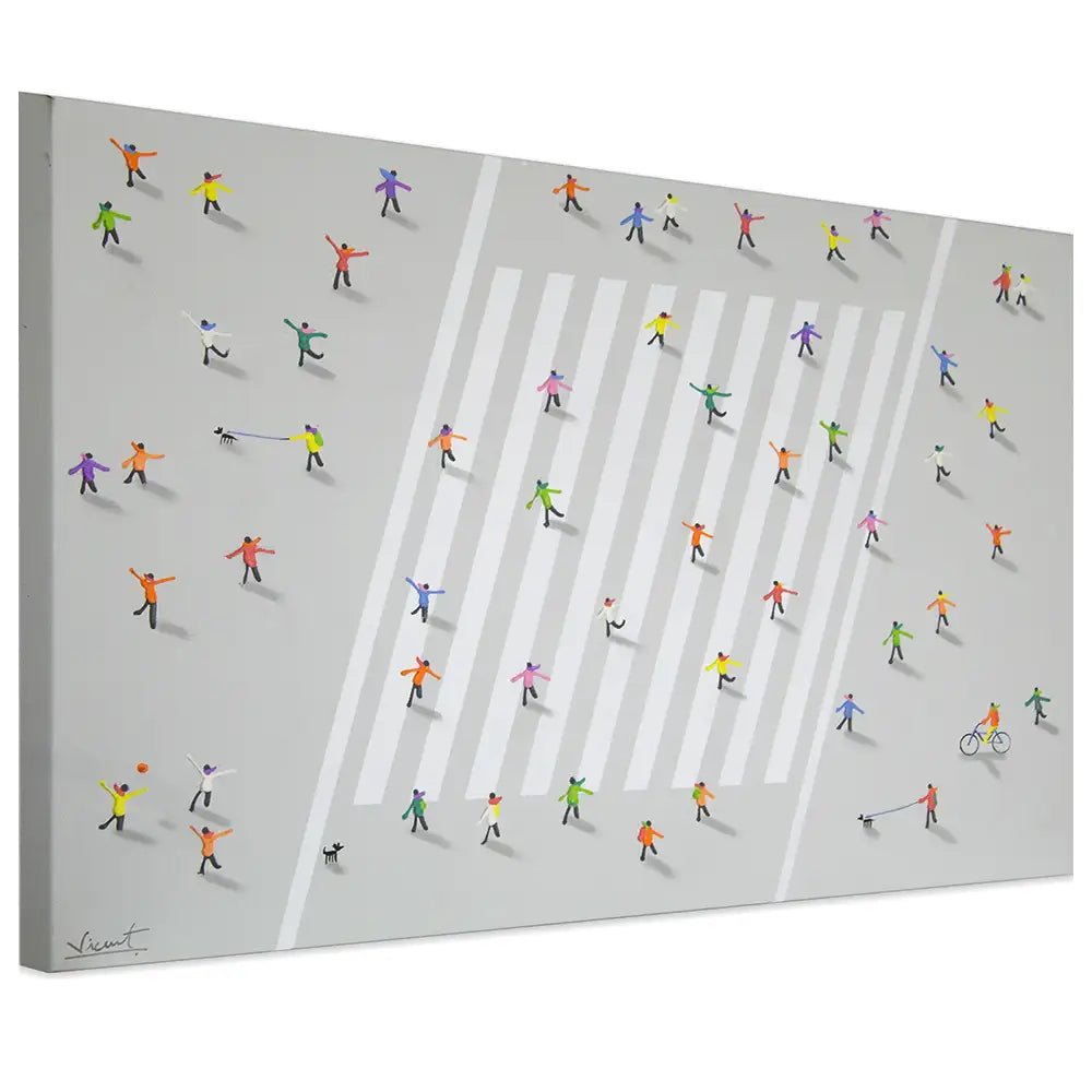 Cuadro persona en movimiento | Pintura abstracta y moderna - DekoArte