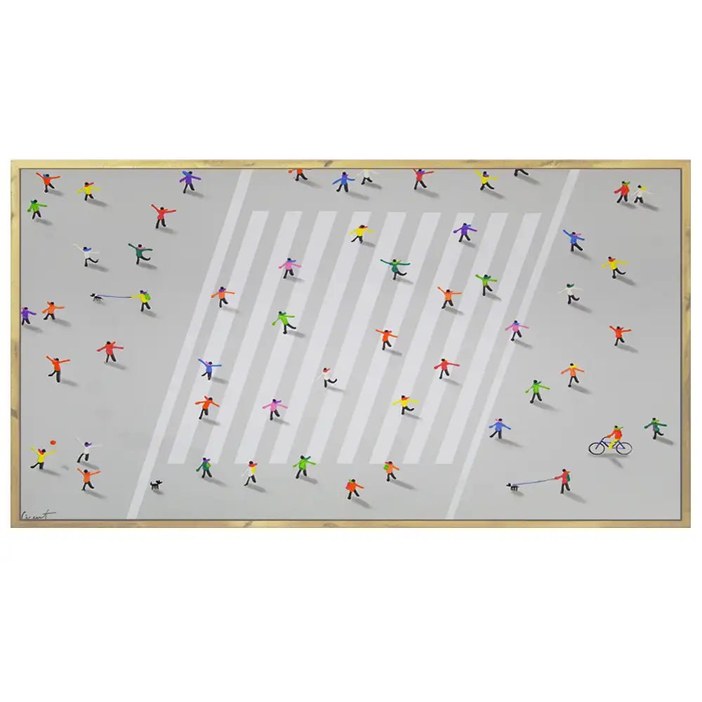 Cuadro persona en movimiento | Pintura abstracta y moderna - DekoArte