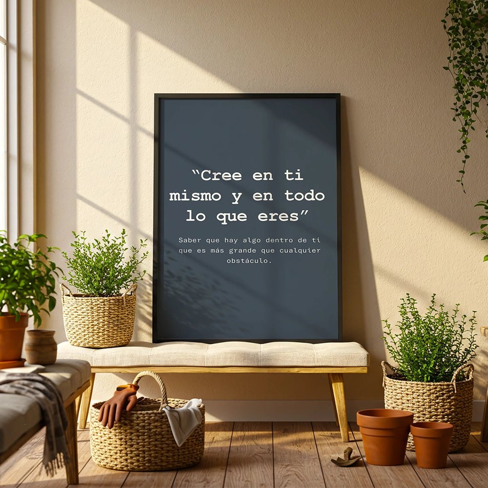 Cuadro personalizado con frase | Minimalista y único - DekoArte