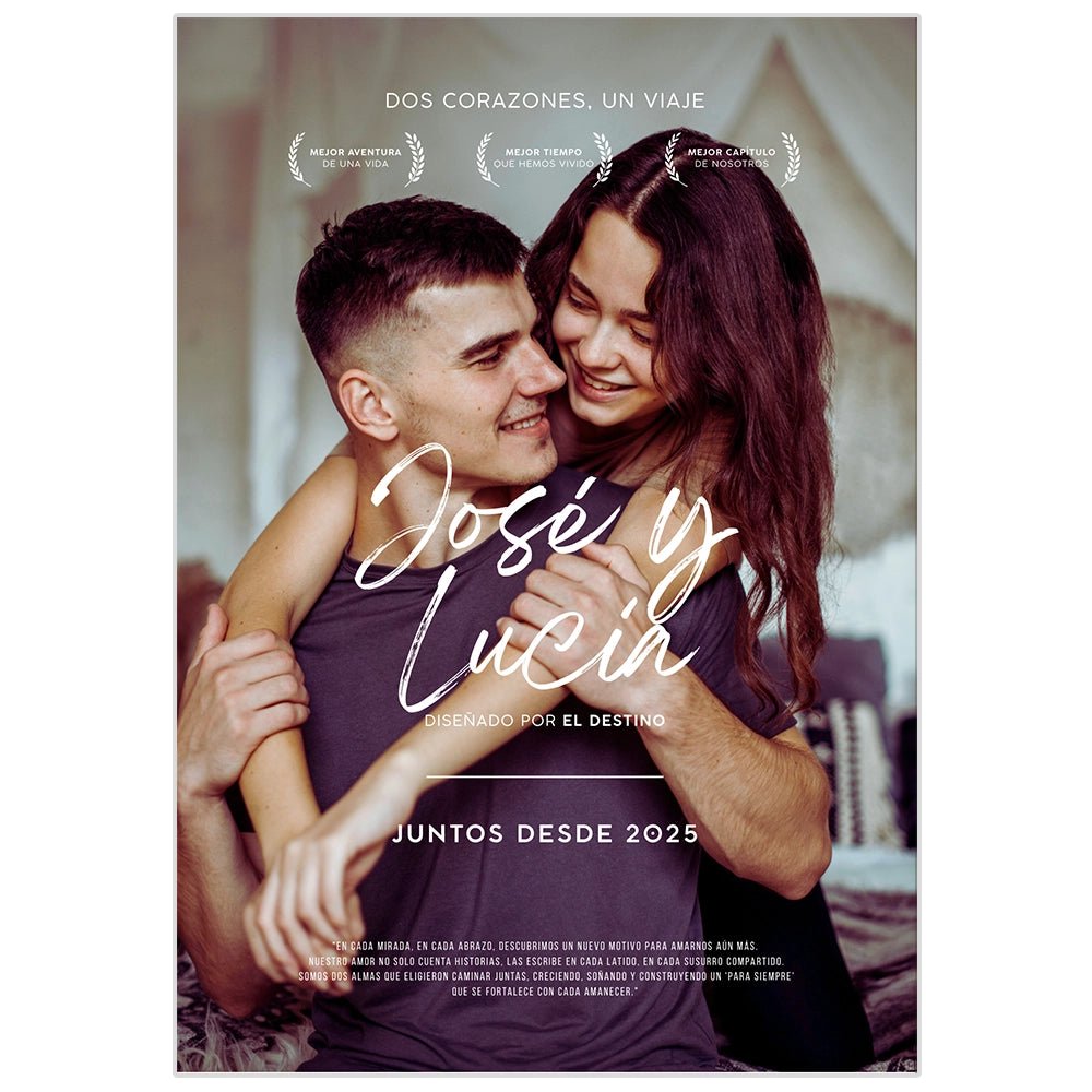 Cuadro personalizado para pareja con foto - DekoArte