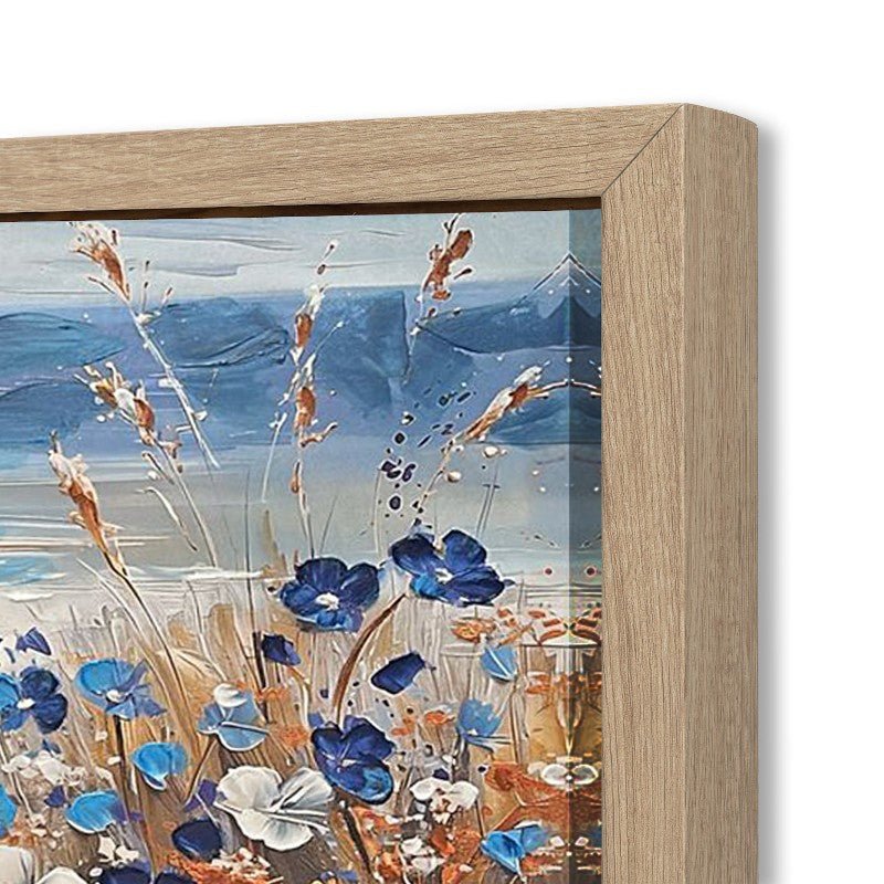 Cuadro pintado a mano mar de flores - DekoArte