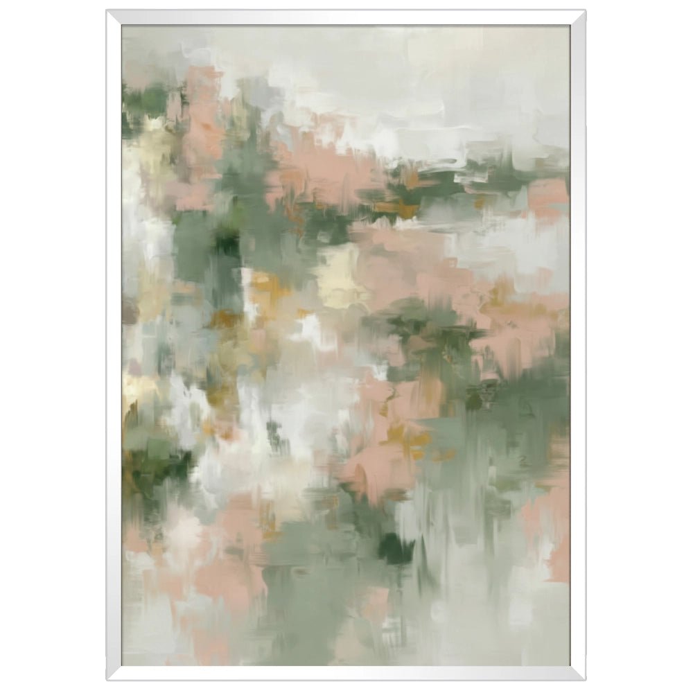 Cuadro verde abstracto de estilo moderno - DekoArte