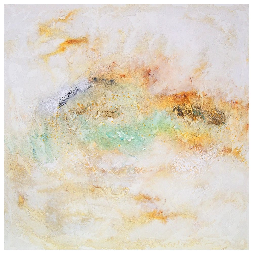 Cuadros acrílicos originales en tonos neutros y texturas suaves - DekoArte