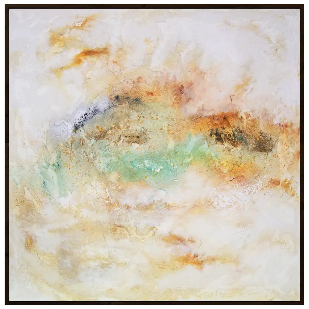 Cuadros acrílicos originales en tonos neutros y texturas suaves - DekoArte