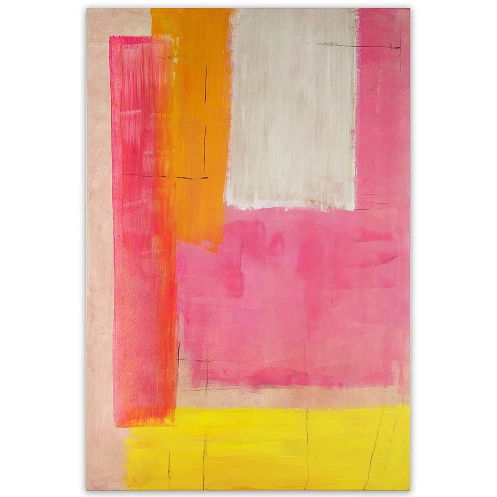 Cuadros alegres abstractos | Pintado a mano - DekoArte