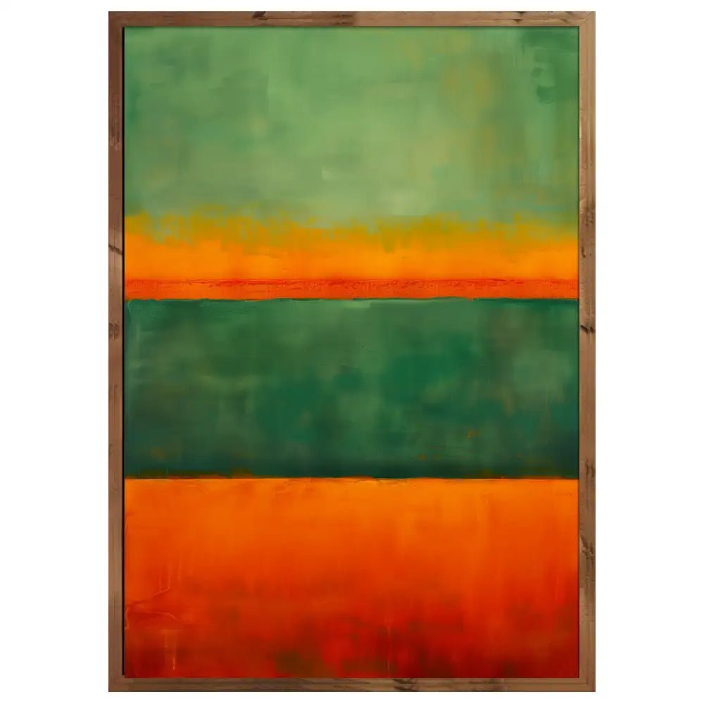 Cuadros Coloridos | Verde y Naranja - DekoArte