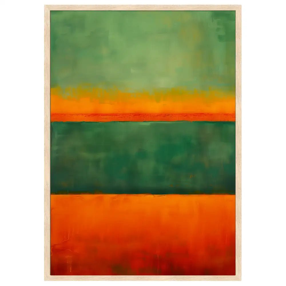 Cuadros Coloridos | Verde y Naranja - DekoArte