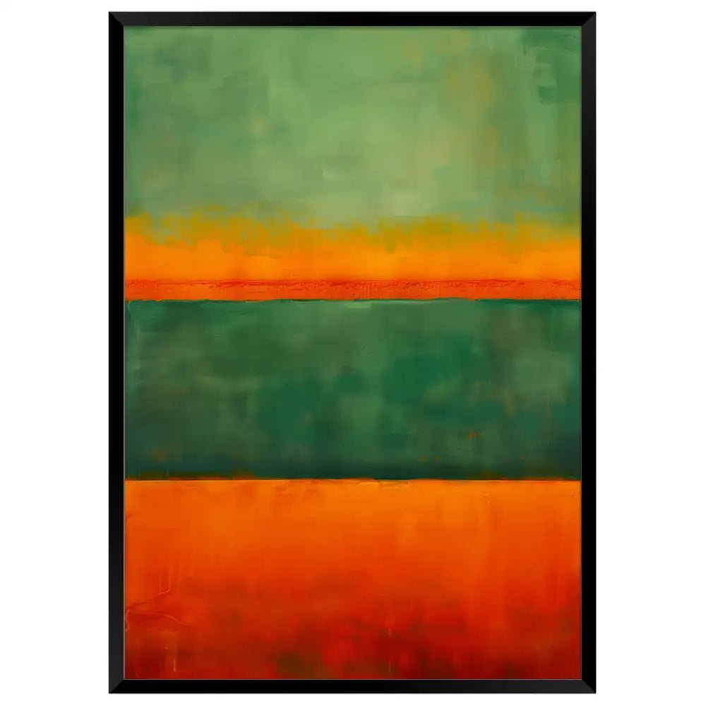 Cuadros Coloridos | Verde y Naranja - DekoArte