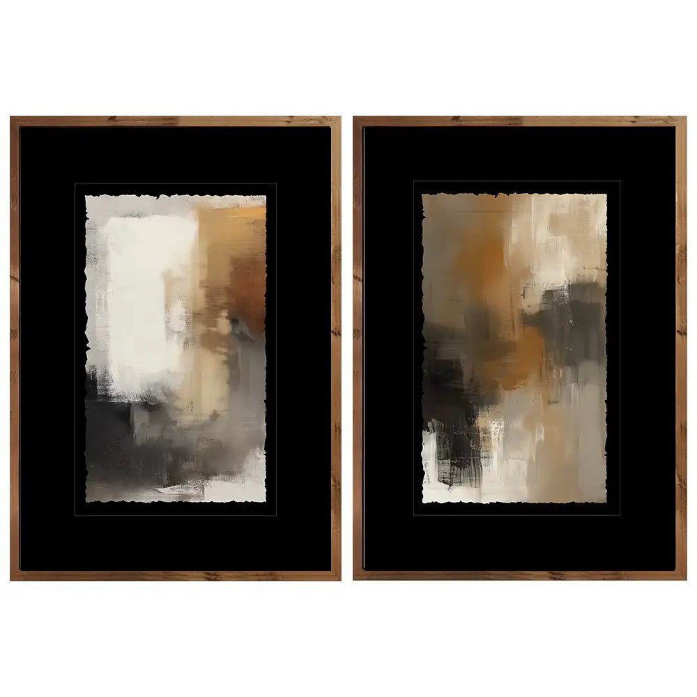 Cuadros con marco de madera y passepartout | Minimalista - DekoArte