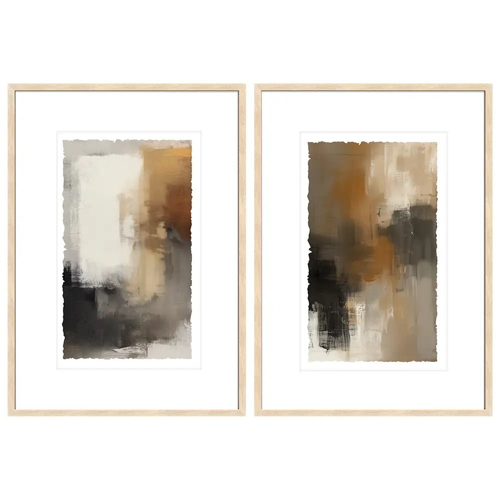 Cuadros con marco de madera y passepartout | Minimalista - DekoArte