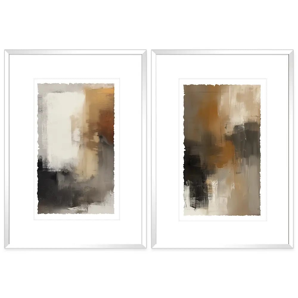 Cuadros con marco de madera y passepartout | Minimalista - DekoArte