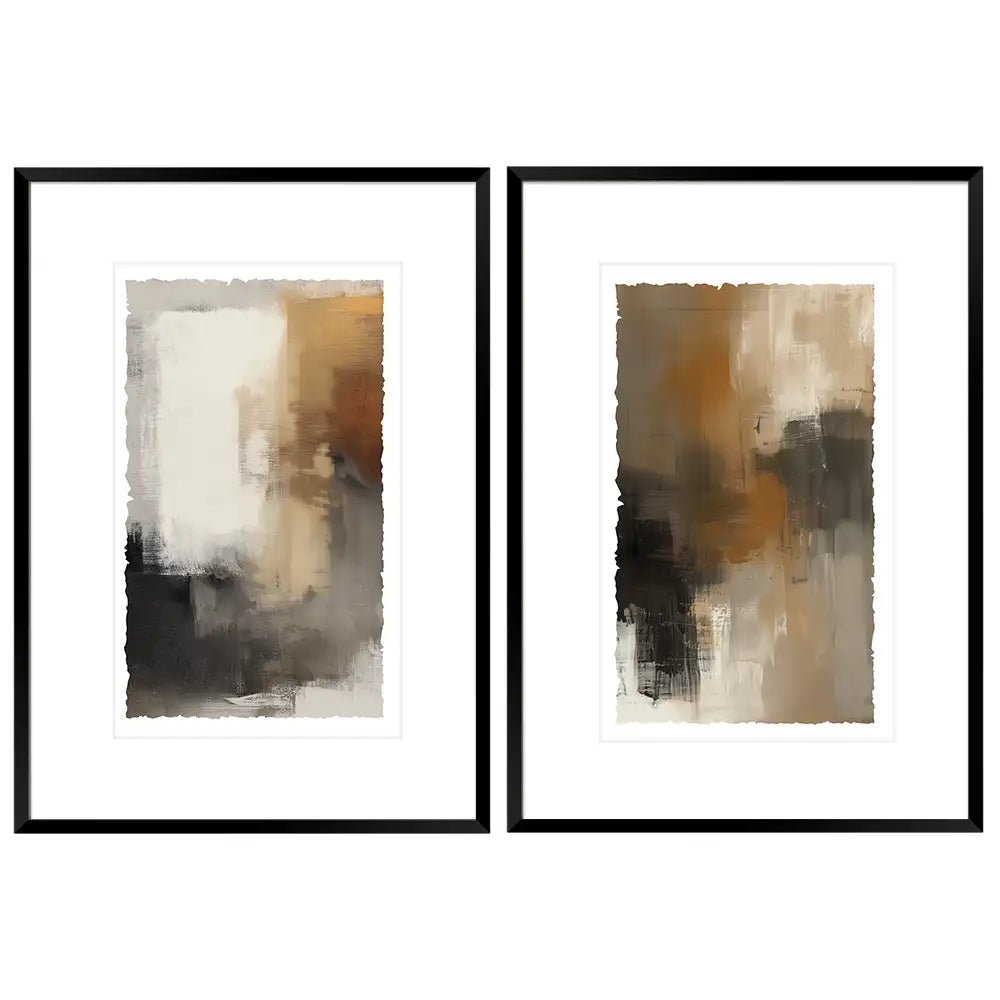 Cuadros con marco de madera y passepartout | Minimalista - DekoArte