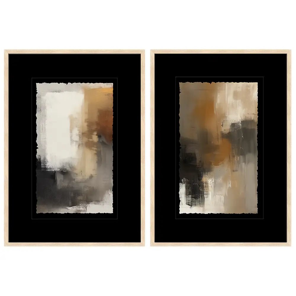 Cuadros con marco de madera y passepartout | Minimalista - DekoArte