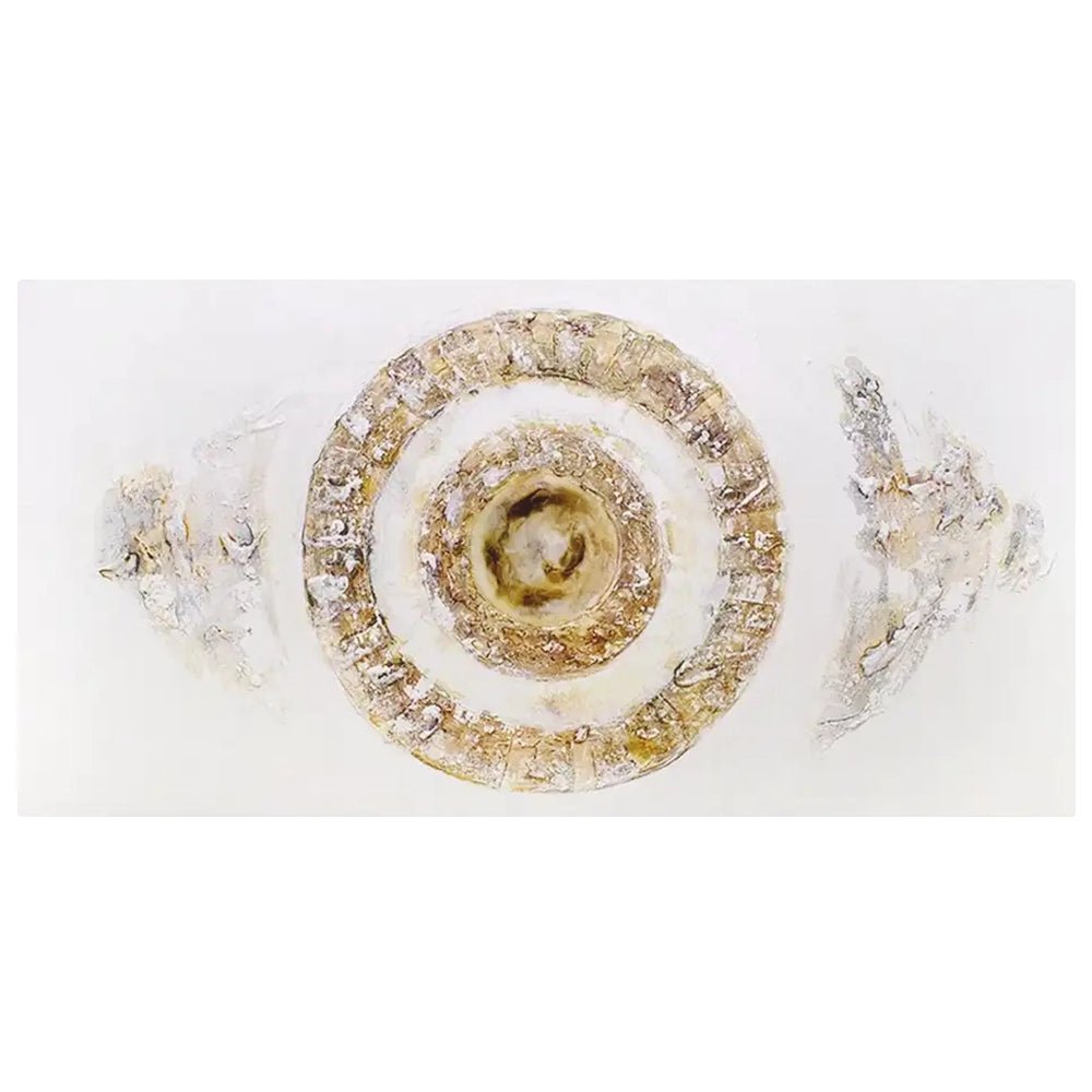 Cuadros con relieve en tonos tierra y texturas erosionadas - DekoArte