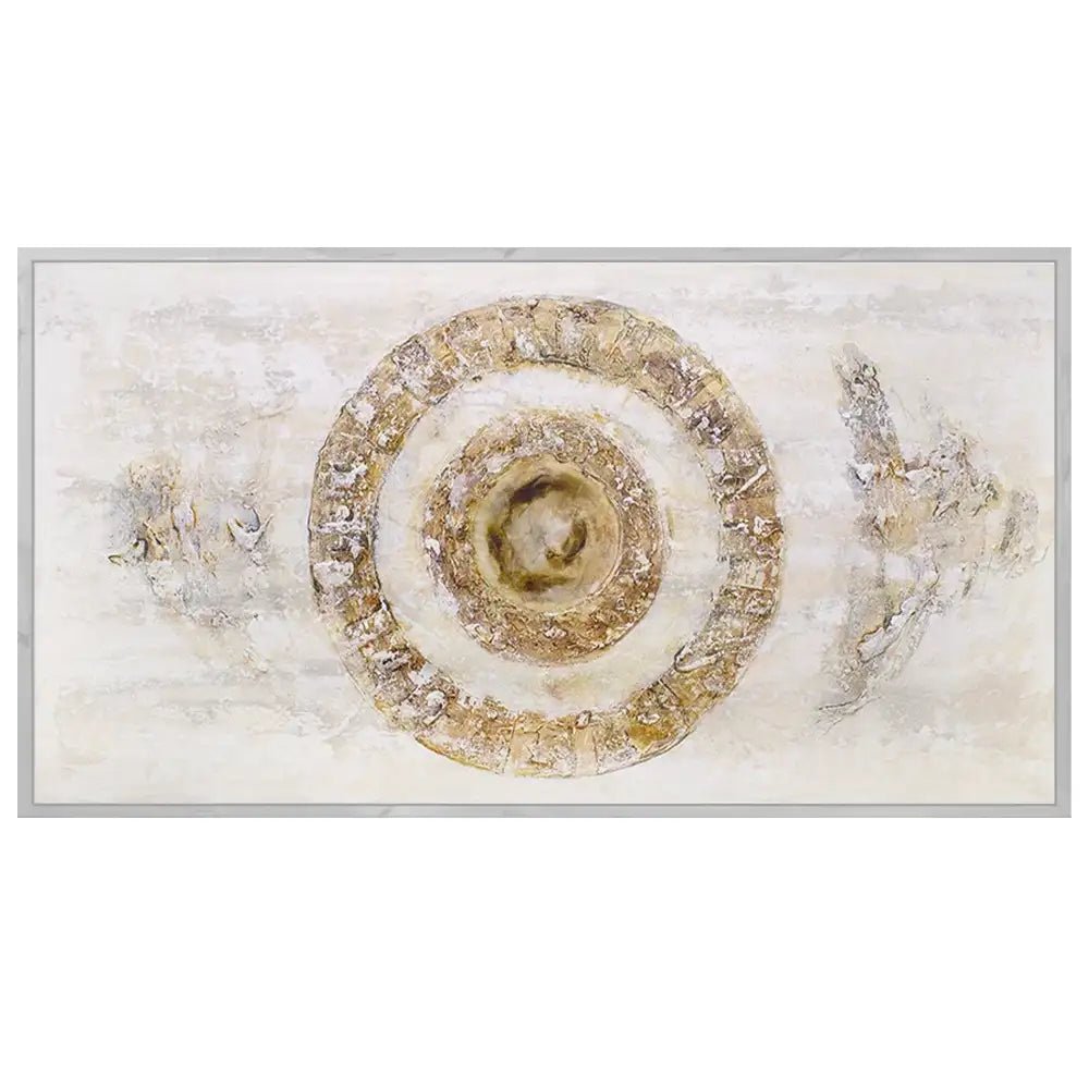 Cuadros con relieve en tonos tierra y texturas erosionadas - DekoArte