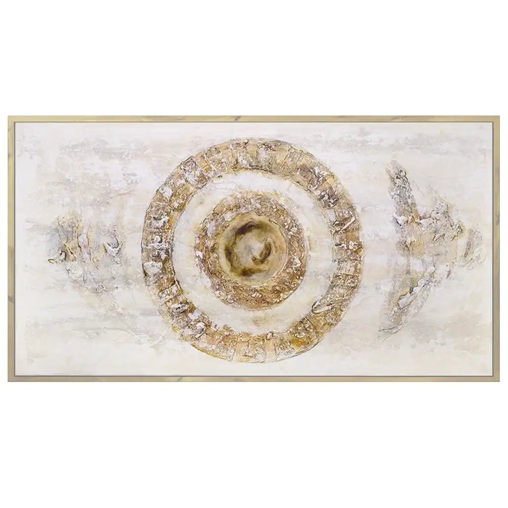 Cuadros con relieve en tonos tierra y texturas erosionadas - DekoArte