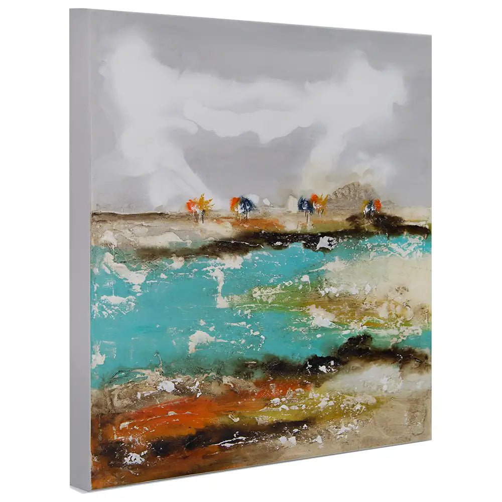 Cuadros de colores alegres pintados a mano - DekoArte