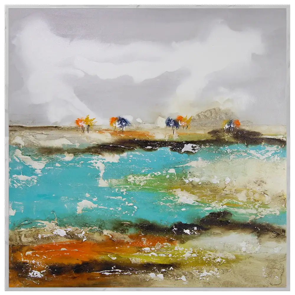 Cuadros de colores alegres pintados a mano - DekoArte