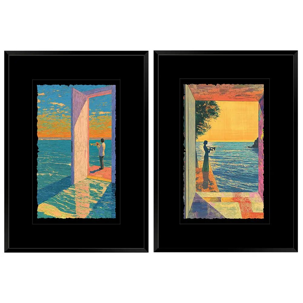 Cuadros decorativos con paspartú | Coloridos - DekoArte