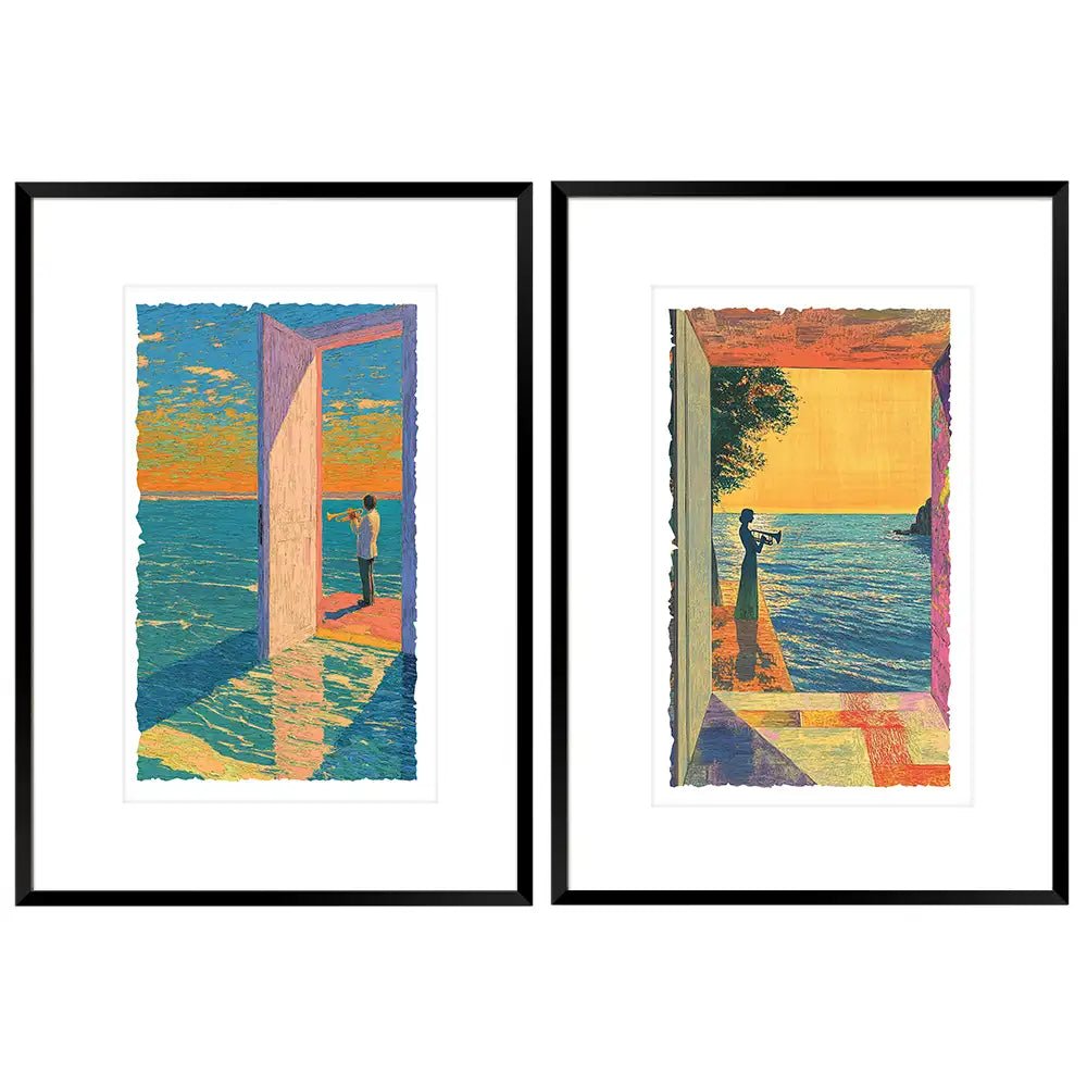 Cuadros decorativos con paspartú | Coloridos - DekoArte