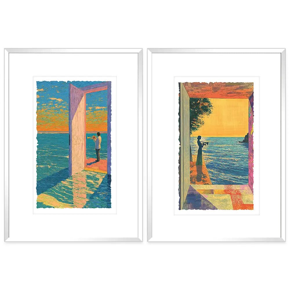 Cuadros decorativos con paspartú | Coloridos - DekoArte