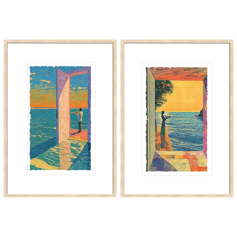 Cuadros decorativos con paspartú | Coloridos - DekoArte