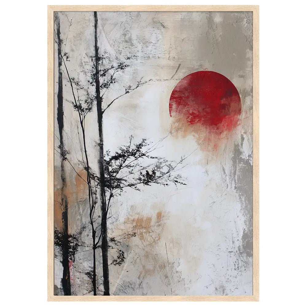 Cuadros japandi con naturaleza | Estilo Yugen - DekoArte