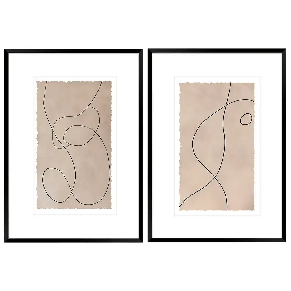 Cuadros minimalistas con paspartú | Lineal - DekoArte