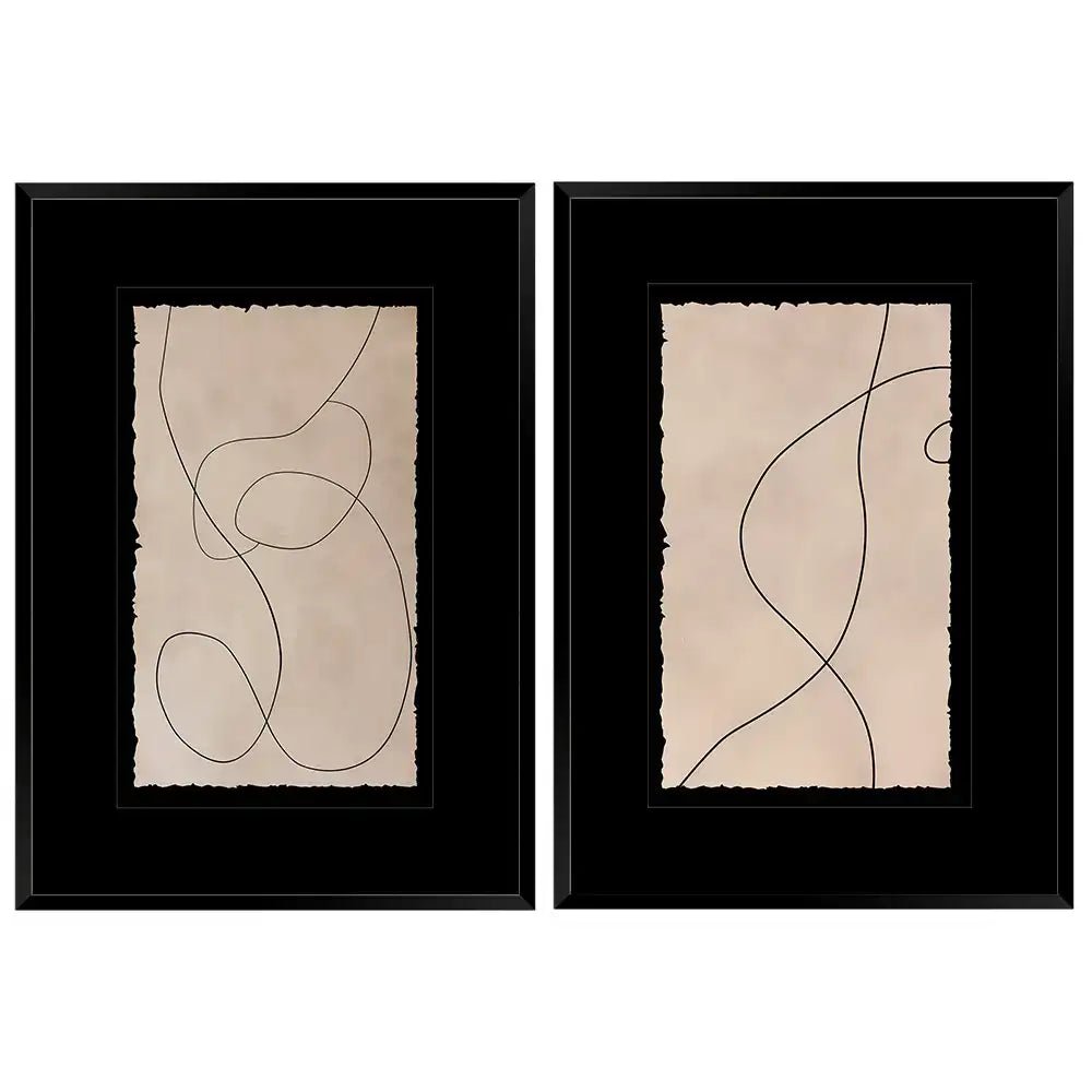 Cuadros minimalistas con paspartú | Lineal - DekoArte