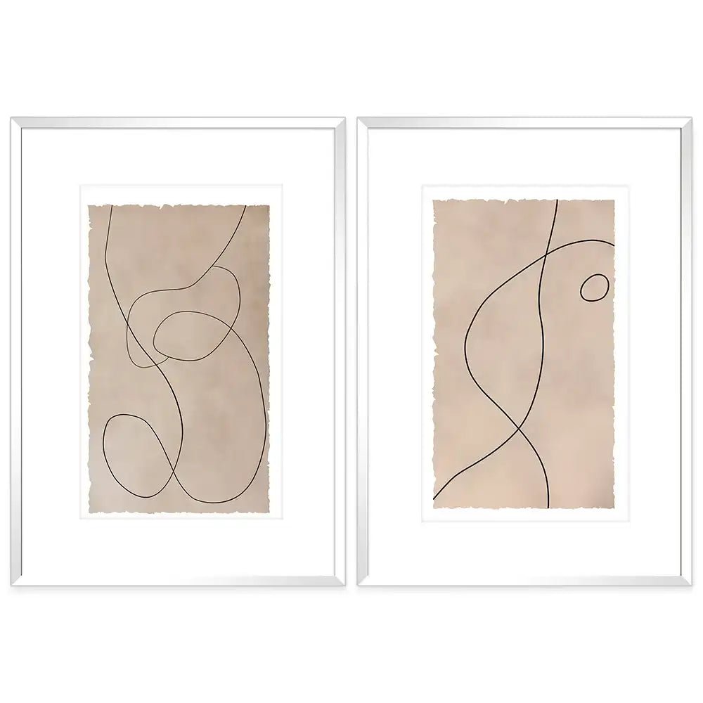 Cuadros minimalistas con paspartú | Lineal - DekoArte