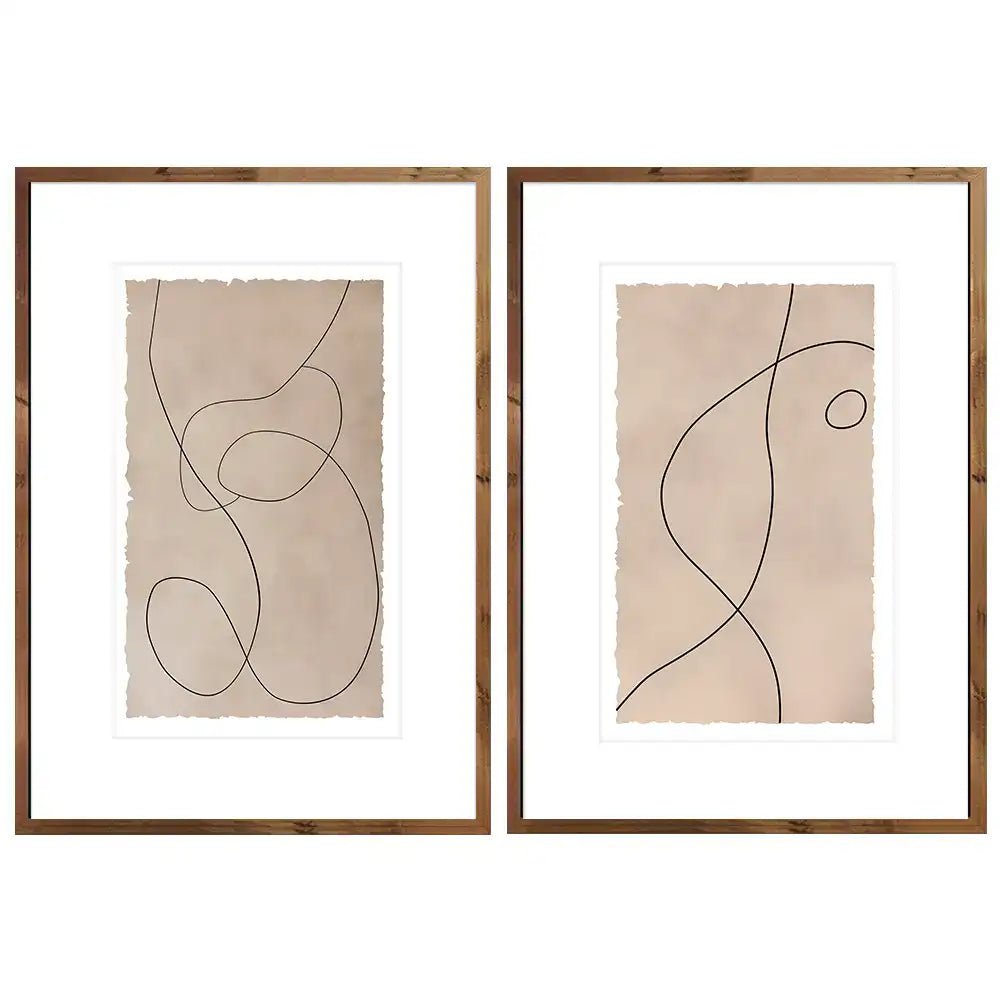 Cuadros minimalistas con paspartú | Lineal - DekoArte