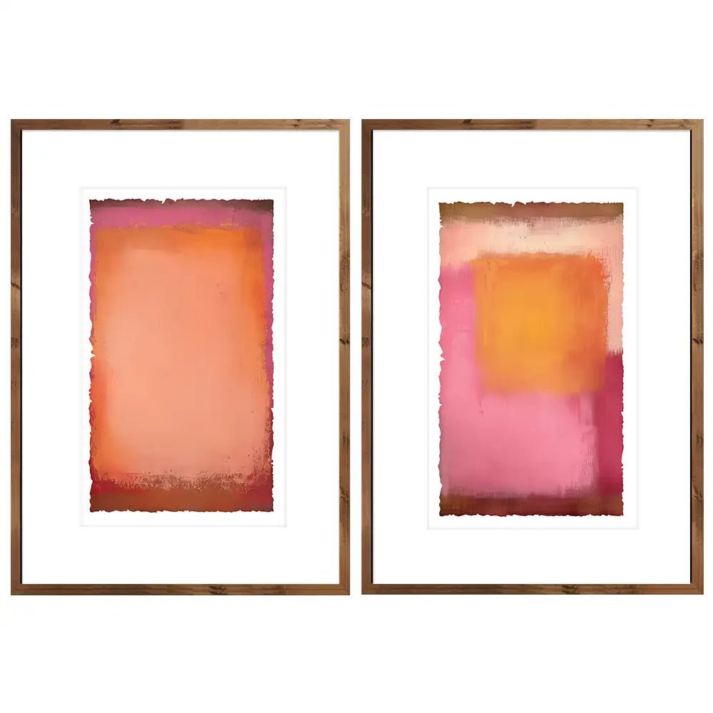 Cuadros modernos con passepartout | Rosas - DekoArte