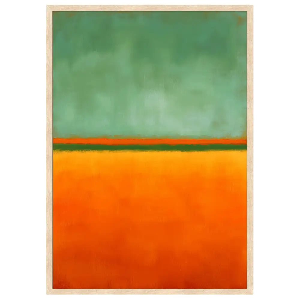 Cuadros para decorar paredes | Naranja y verde - DekoArte