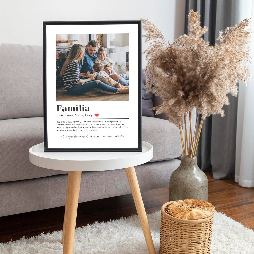 Cuadros personalizados originales con mensaje familiar - DekoArte