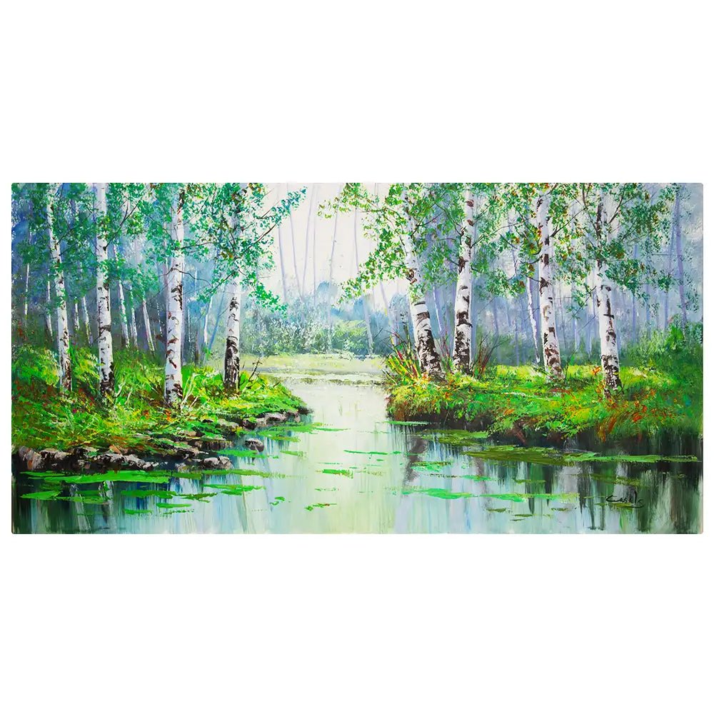 Cuadros pintados a mano originales de paisaje natural - DekoArte