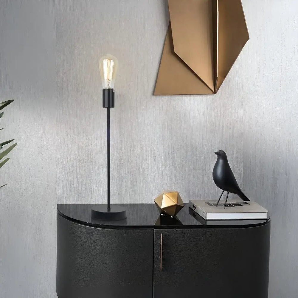 Lámpara de Sobremesa Negra | Diseño Minimalista