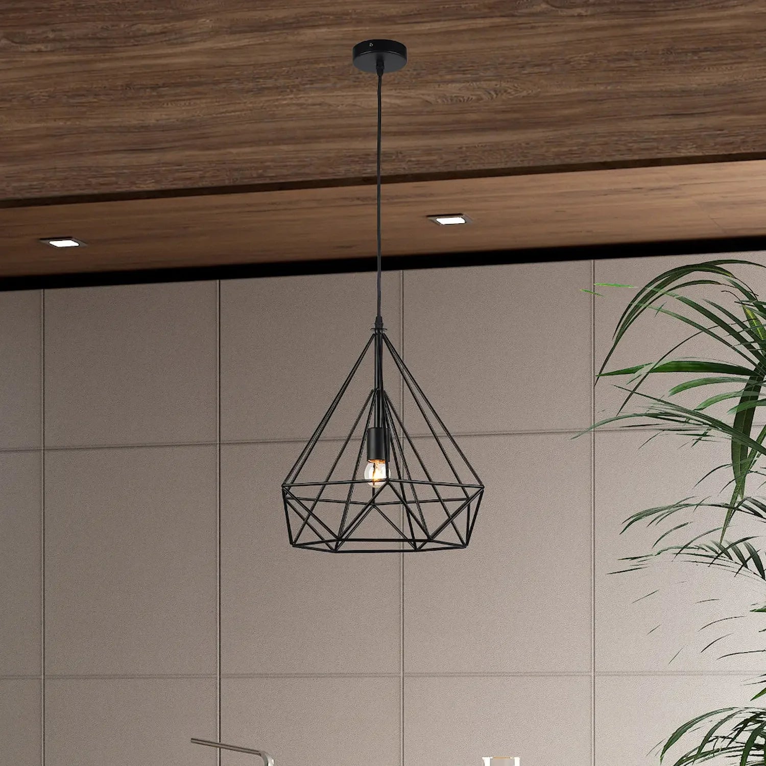 Lámpara de techo industrial modernas |Diseño Diamante