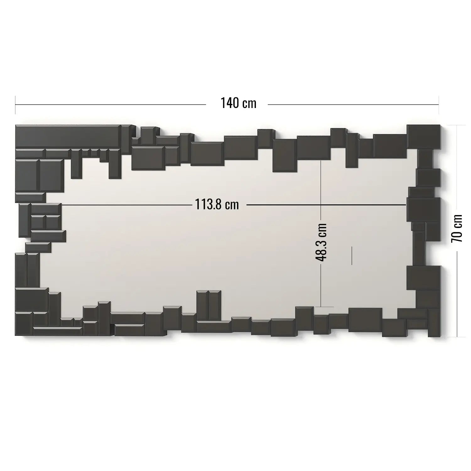 Espejos Combinados con Luna Negra - Estilo Elegante - DekoArte