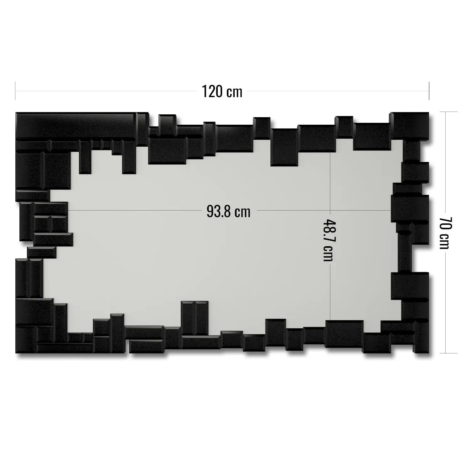 Espejos Combinados con Luna Negra - Estilo Moderno - DekoArte