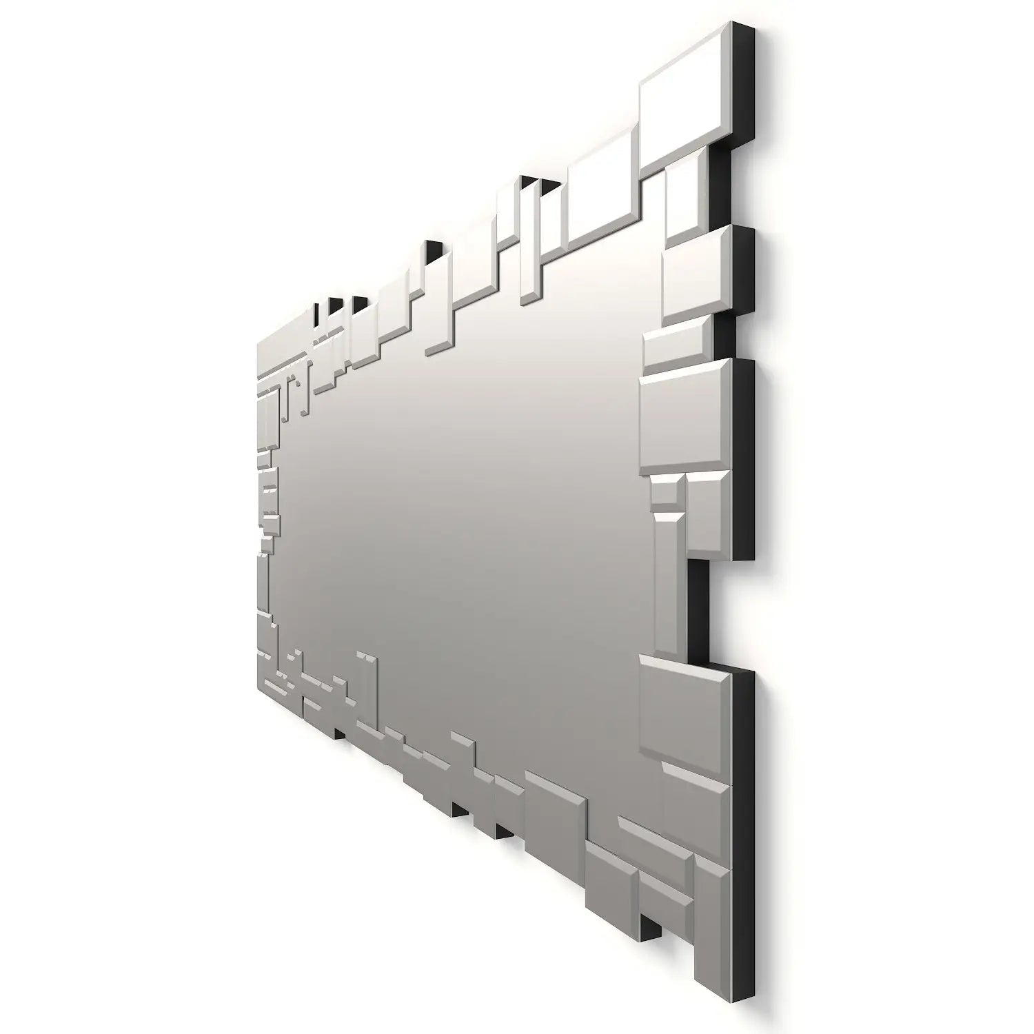 Espejos Combinados Luna Plateada - Diseño Moderno - DekoArte