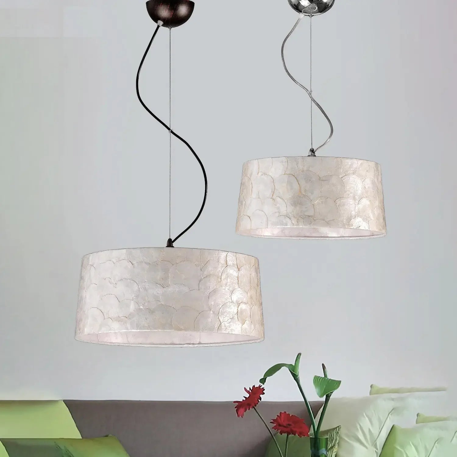 Lámpara colgante de cristal. cuerpo 450 mm | Estilo Copa - DekoArte